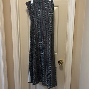 Patterned Maxi Skirt